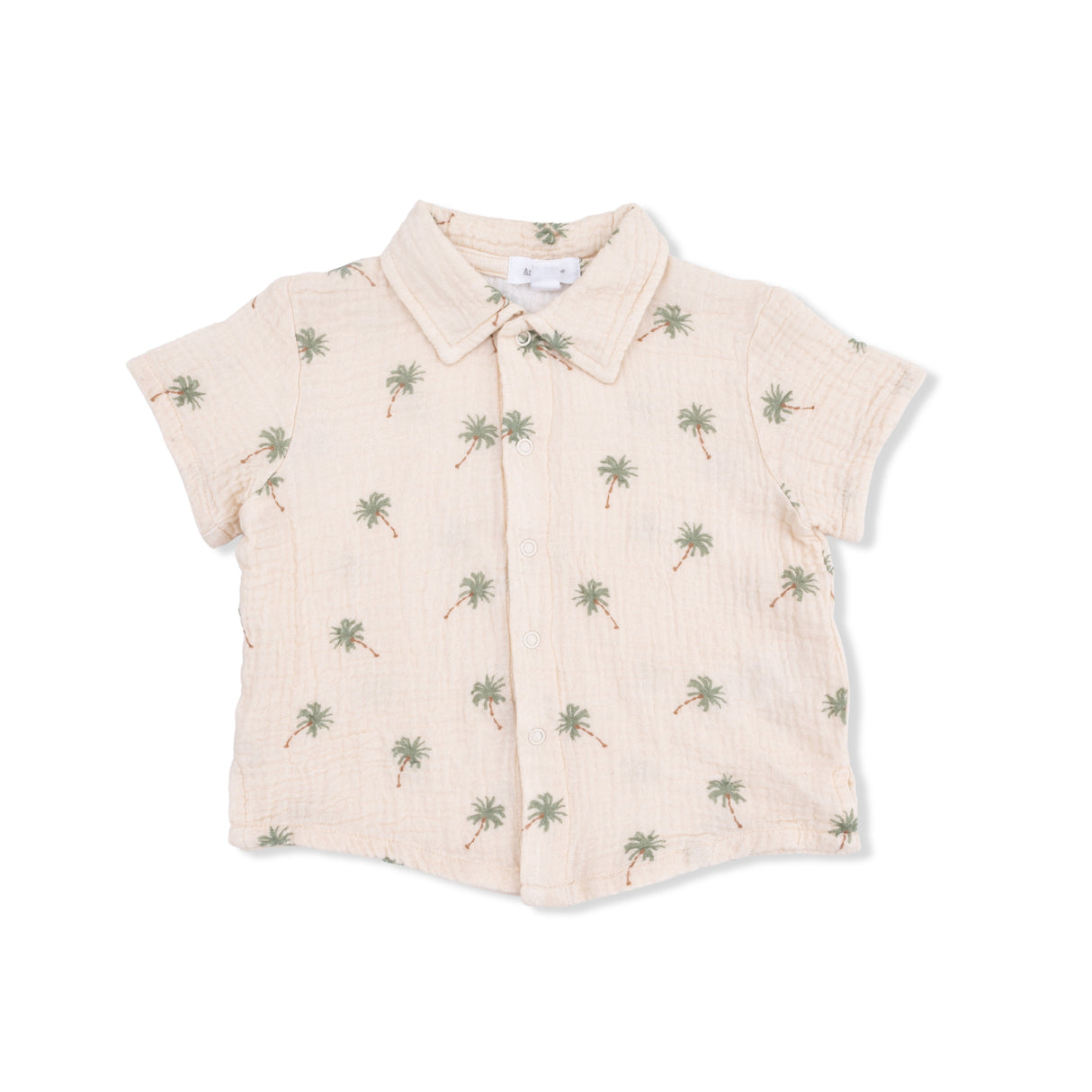 Angel Dear Palm Trees Polo Button Up w/ Casual Short