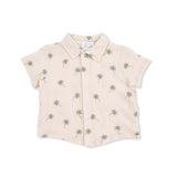 Angel Dear Palm Trees Polo Button Up w/ Casual Short