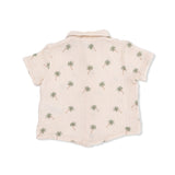 Angel Dear Palm Trees Polo Button Up w/ Casual Short
