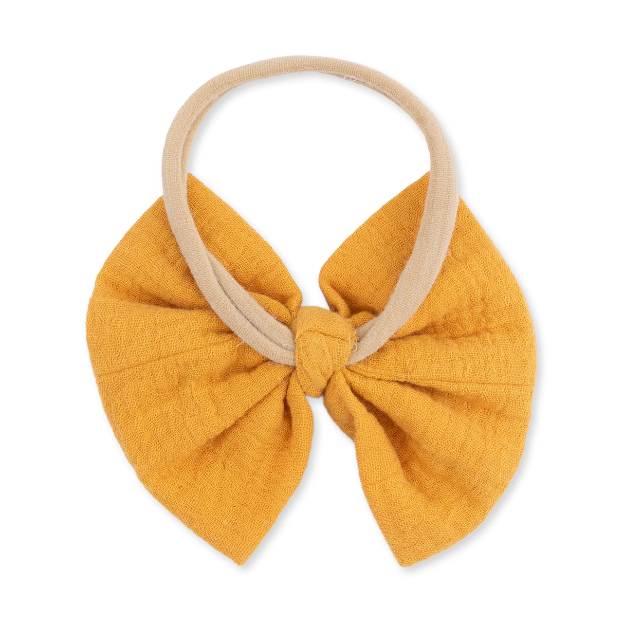 Angel Dear Solid Muslin Sunflower Bow Headband
