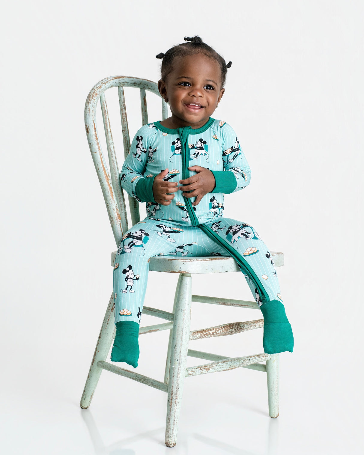 Pearls & Pelicans Powdered Sugar Pals Bamboo Zip-Up Pajamas