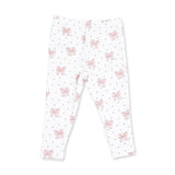 Angel Dear Veiled Pink Bows Ruffle Sweatshirt & Legging