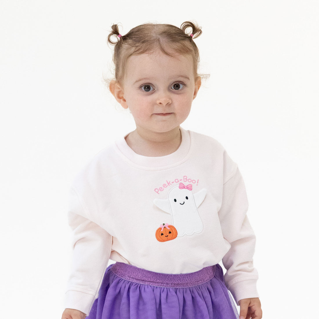 Ghosts Pink Drop Sleeve Sweatshirt