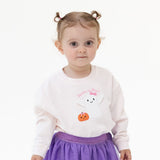 Ghosts Pink Drop Sleeve Sweatshirt