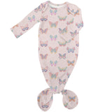 Goosies Butterfly Bliss Bamboo Knotted Infant Gown | 0-3M