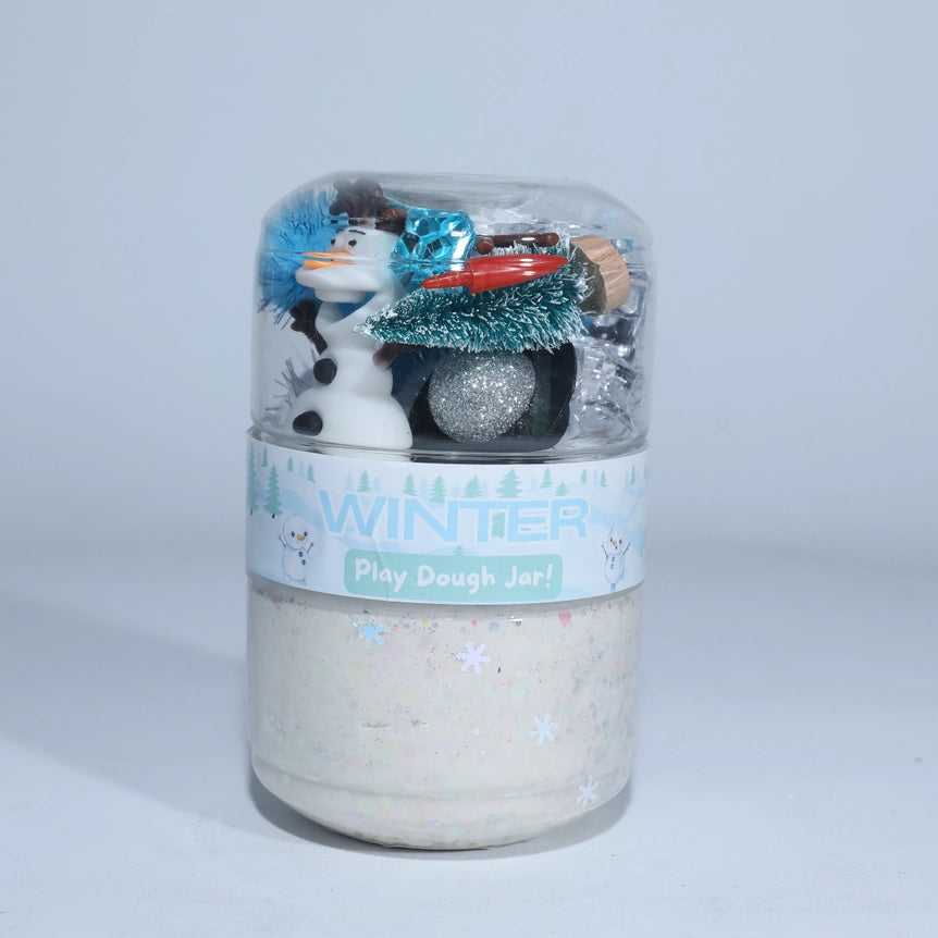 Play Play Dough Winter Play Dough Sensory Jar
