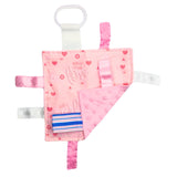 Baby Jack Newborn Hospital Blanket Pink Tag Sensory Crinkle Lovey Toy