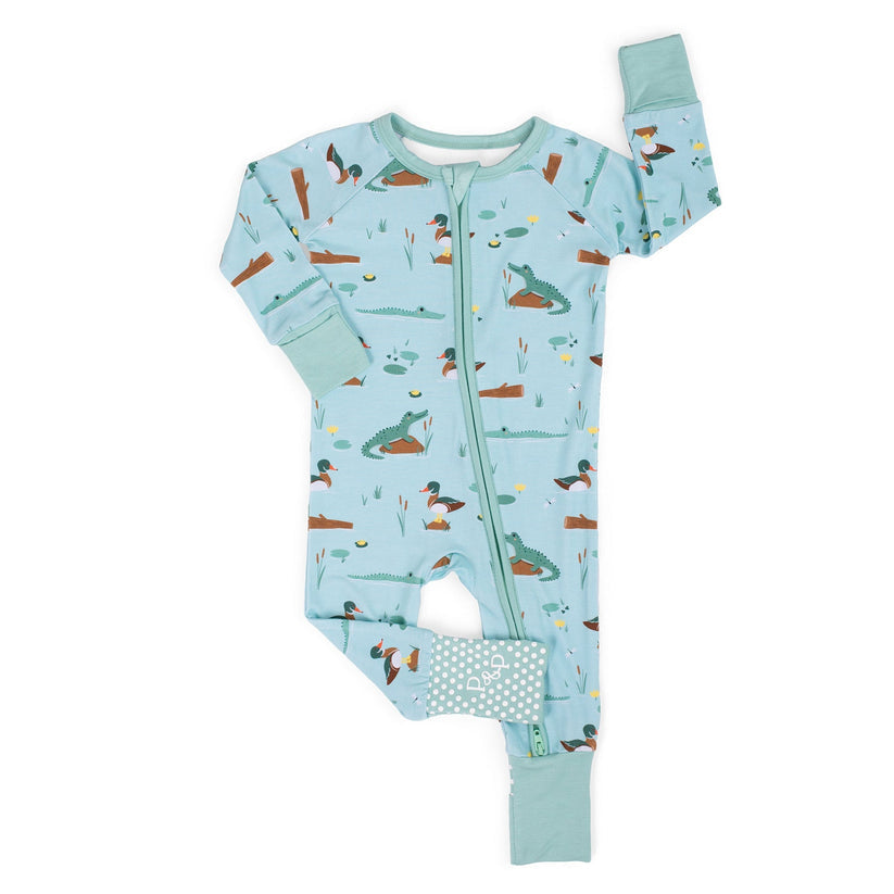 Bayou Buddies Bamboo Zip-Up Pajamas