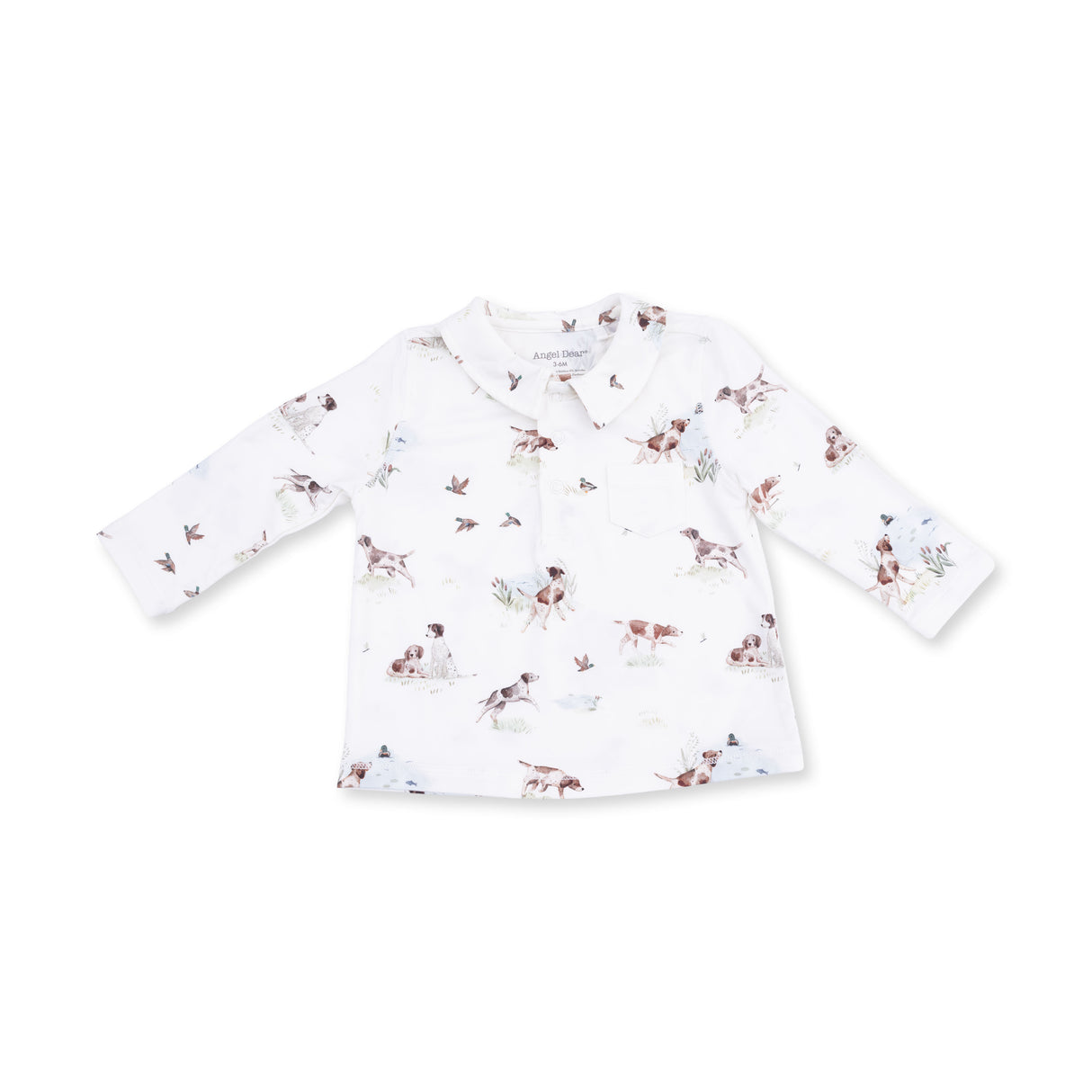 Angel Dear Pointer Pups & Duck Buddies Bamboo Polo w/ Cargo Pant