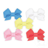 Wee Ones Blue Spring multipack 5 grosgrain bows