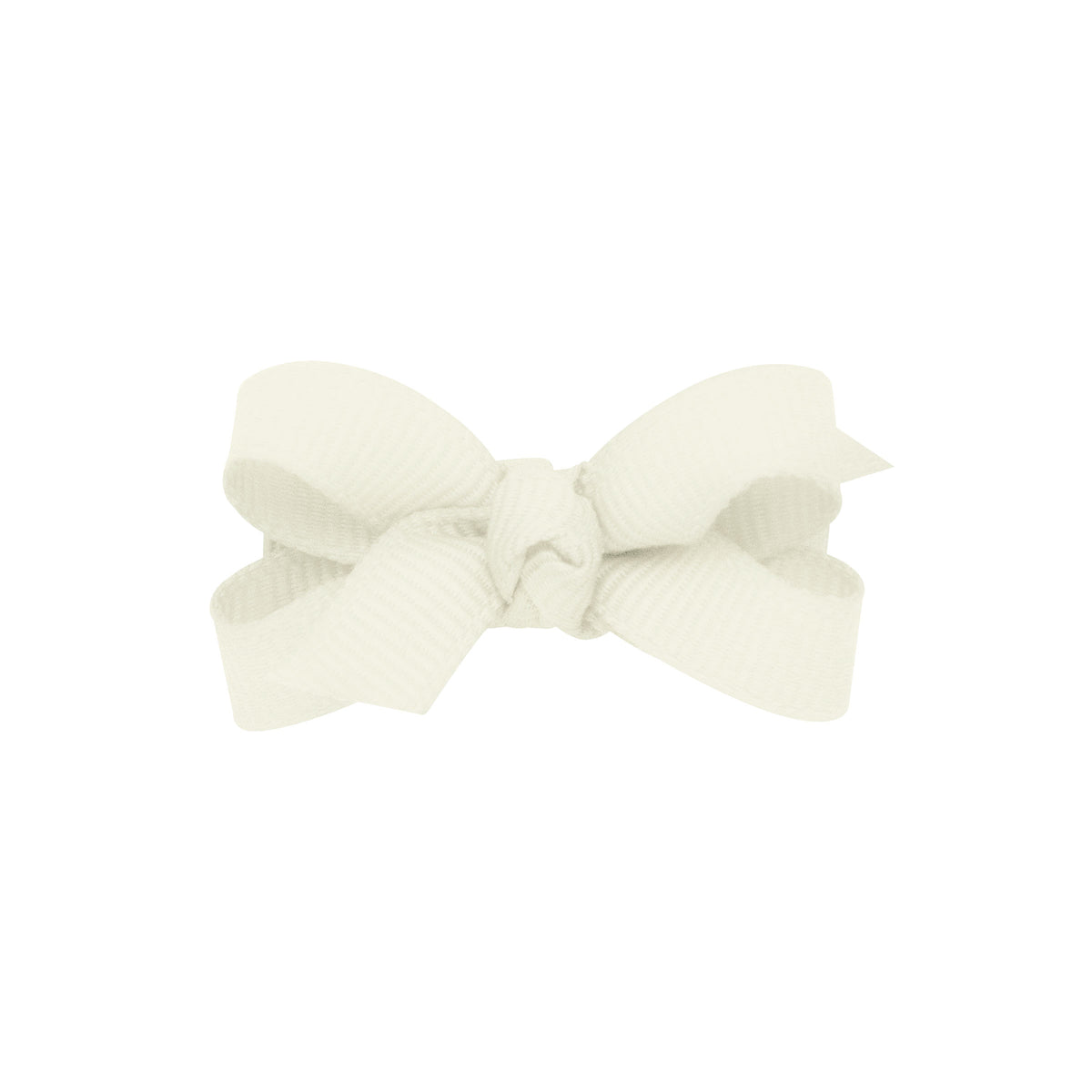 Wee Ones Antique White Baby Grosgrain Knot Bow