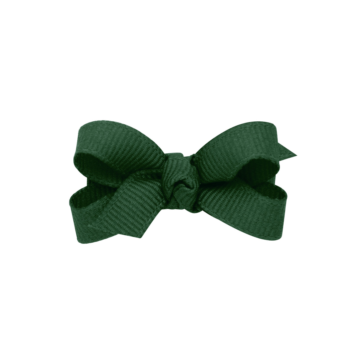 Wee Ones Forest Green Baby Grosgrain Knot Bow