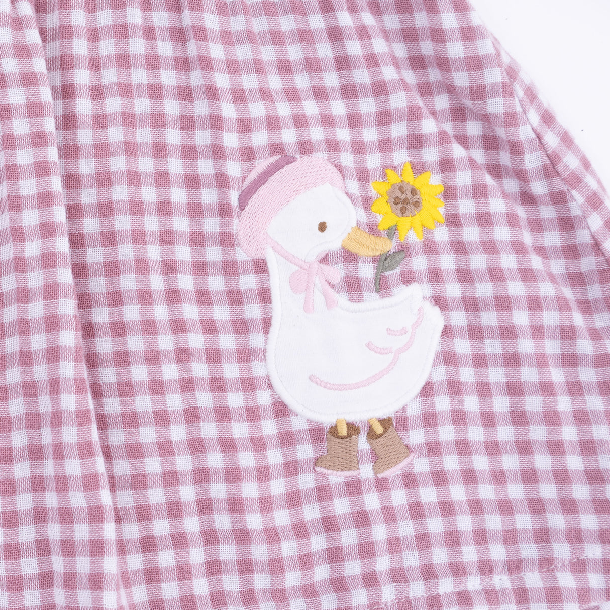 Angel Dear Berry Gingham L/S Ruffle Dress & Legging