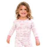Pearls and Pelicans Bayou Toile Two-Piece Pajamas | Pink
