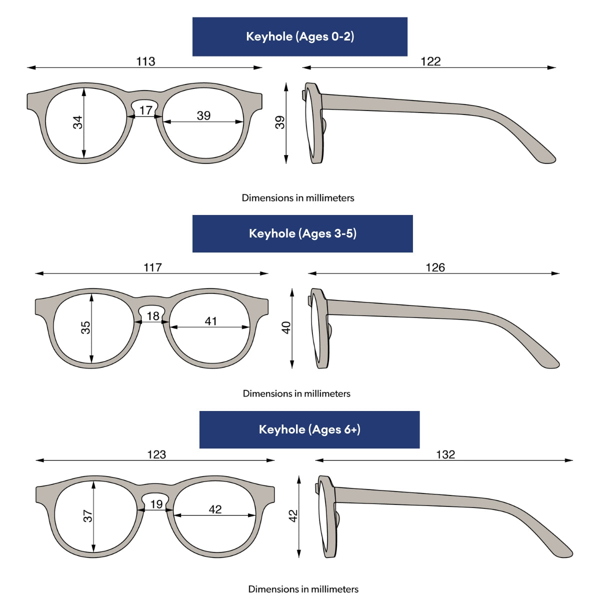 Babiators Keyhole Jet Black | Smoke Lenses UV Sunglasses