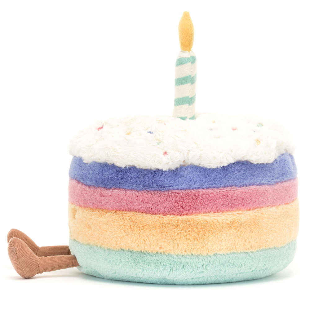 Jellycat Amuseables Rainbow Birthday Cake