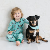 Pearls & Pelicans Powdered Sugar Pals Bamboo Two-Piece Pajamas
