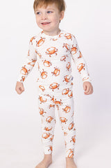 Orange Crab 2-Piece Bamboo Pajama Set
