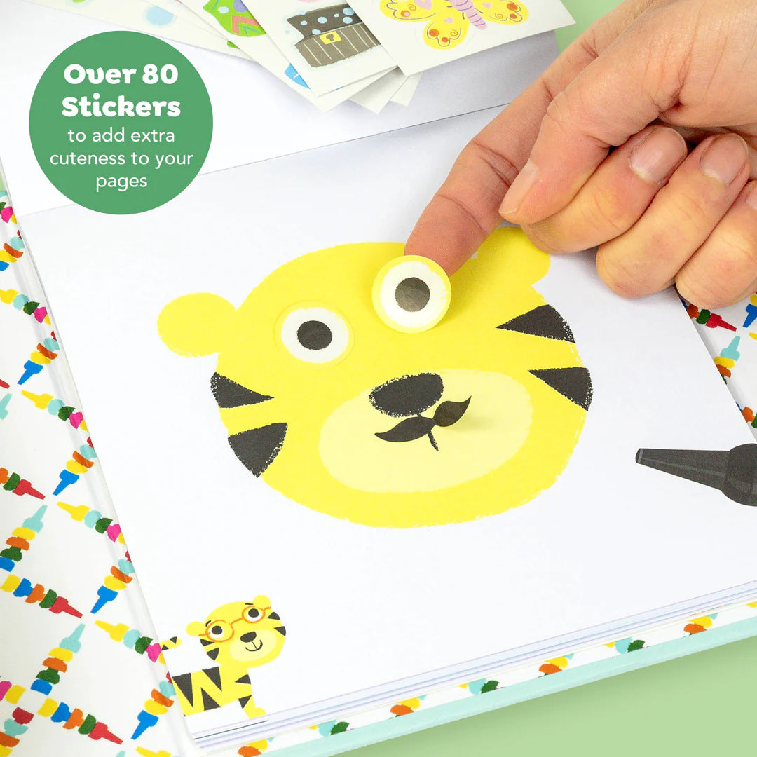 Tiger Tribe Oodle Doodles Coloring Set | Animals