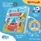 Happy Birthday Ditty Bird Musical Board Book | USB-C Rechargeable
