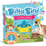 Action Songs Ditty Bird Musical Board Book | USB-C Rechargeable