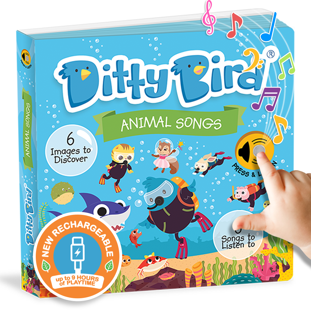 Animals Songs Ditty Bird Musical Board Book | USB-C Rechargeable