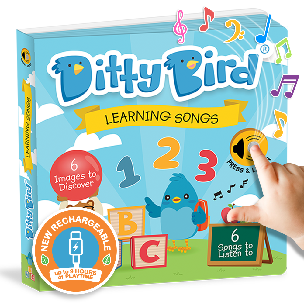Learning Songs Ditty Bird Musical Board Book | USB-C Rechargeable