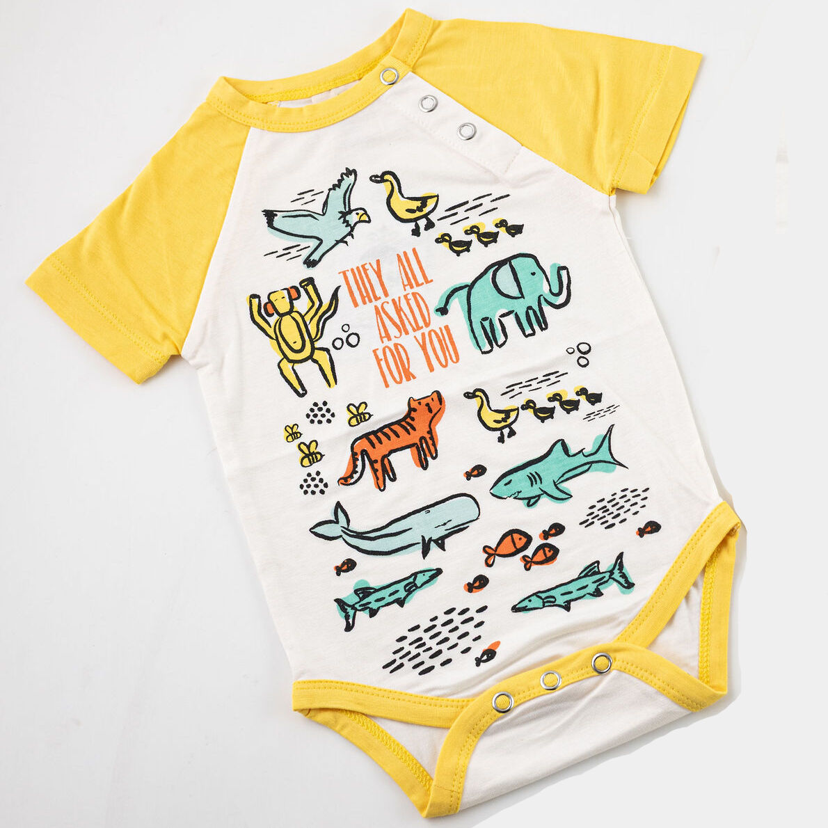 The Parish Line They All Asked for You Bamboo Onesie | Yellow