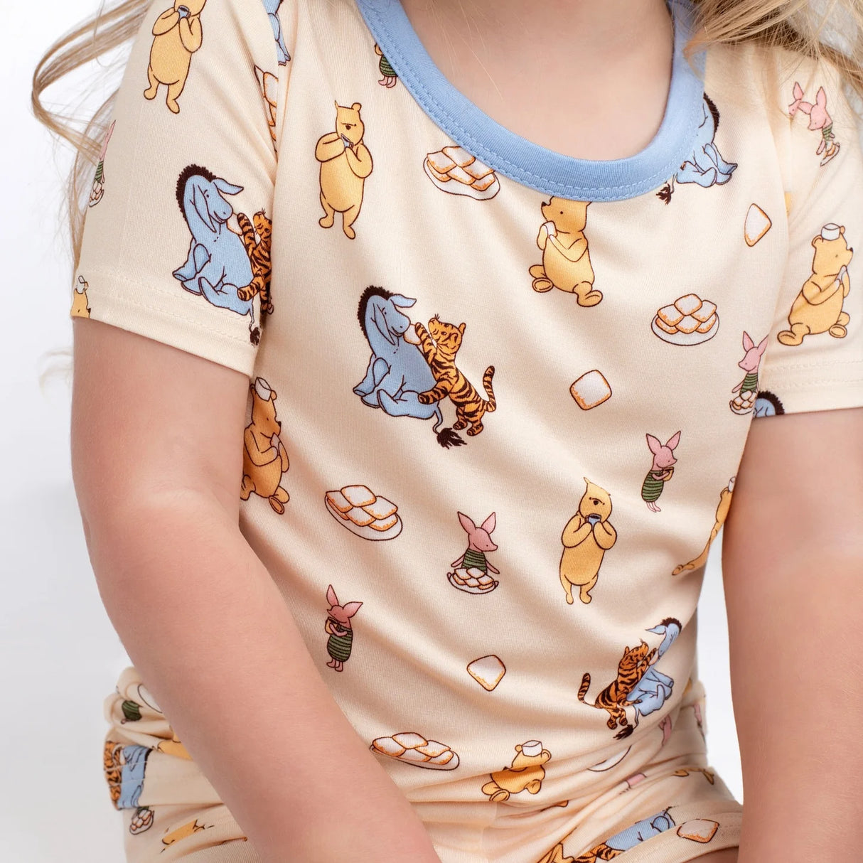 Pearls & Pelicans Pooh's Beignet Adventure Bamboo Two-Piece Short Set