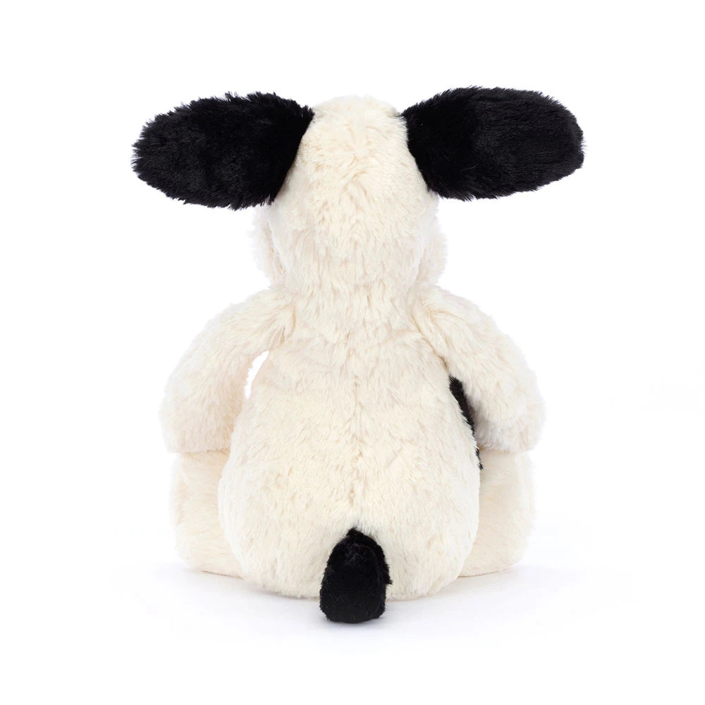 Jellycat Bashful Rufferty Black & Cream Puppy Original | Limit 2