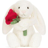 Jellycat Cream Bunny with Rose