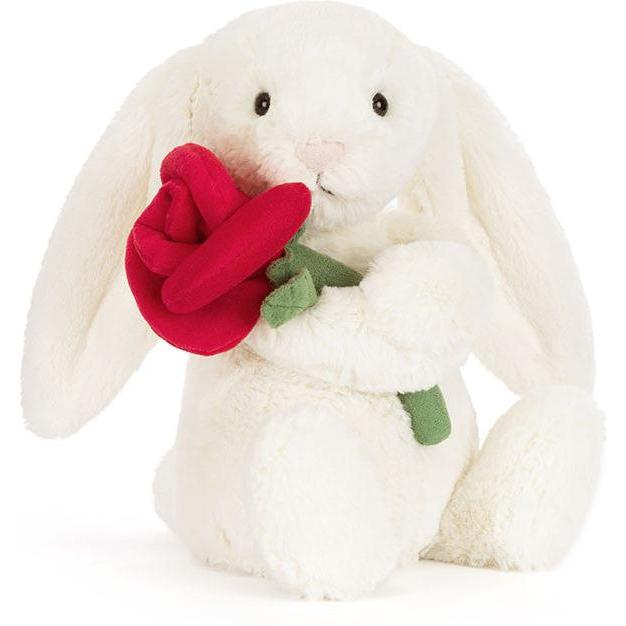 Jellycat Cream Bunny with Rose