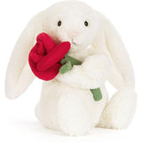 Jellycat Cream Bunny with Rose