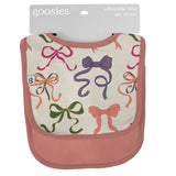Goosies Bow Bamboo Burp Cloths 2 Pack Set