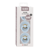 BIBS Try-It Pacifier Collection 3 Pack (Size 1) | 0-6m Baby Blue