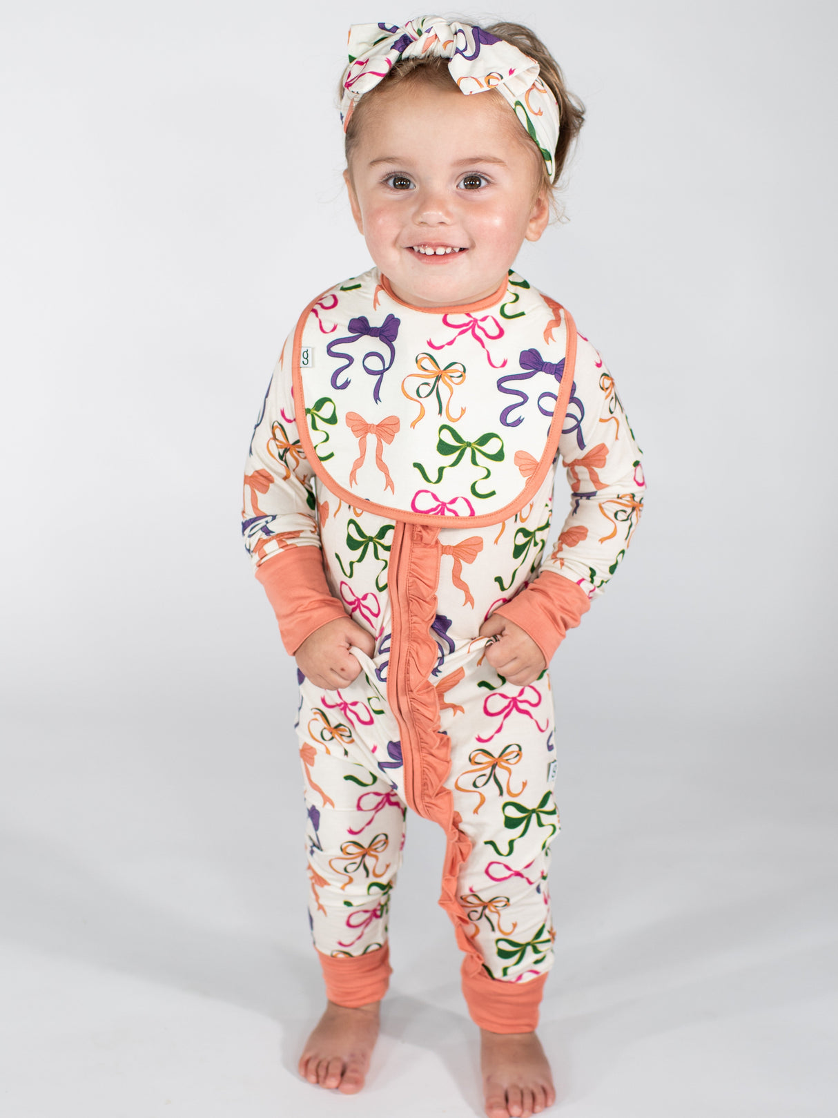 Goosies Bows Bamboo Bib 2 Pack Set