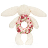 Jellycat Blossom Cream Bunny 'Berry' Ring Rattle
