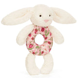 Jellycat Blossom Cream Bunny 'Berry' Ring Rattle