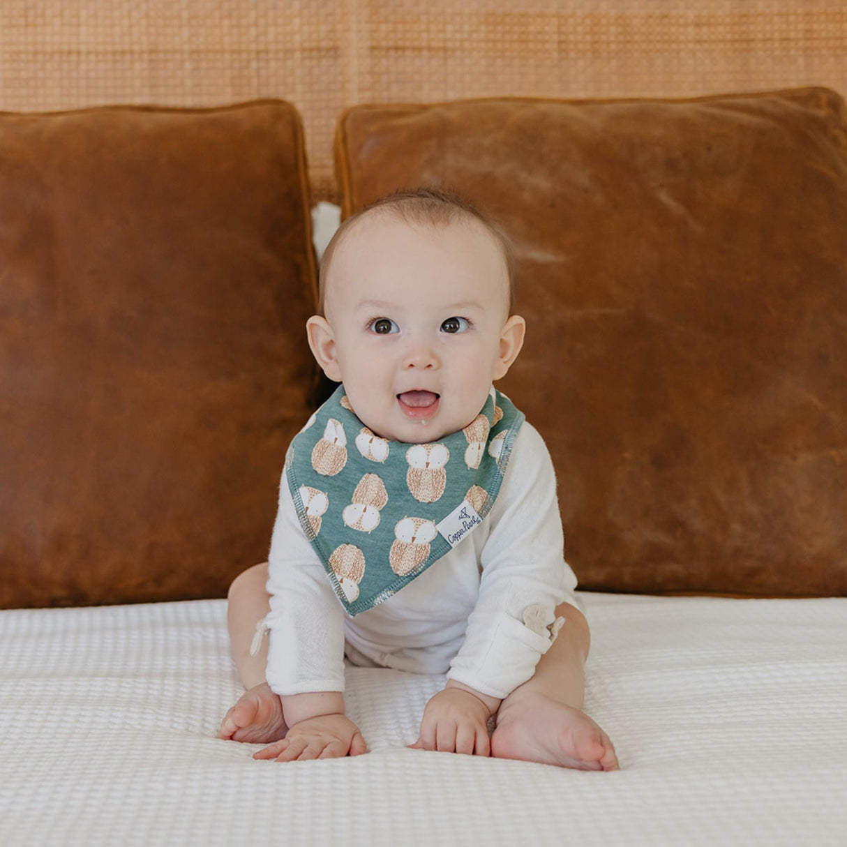 Copper Pearl Baby Bandana Bib 4-Pack Set |  Ivy