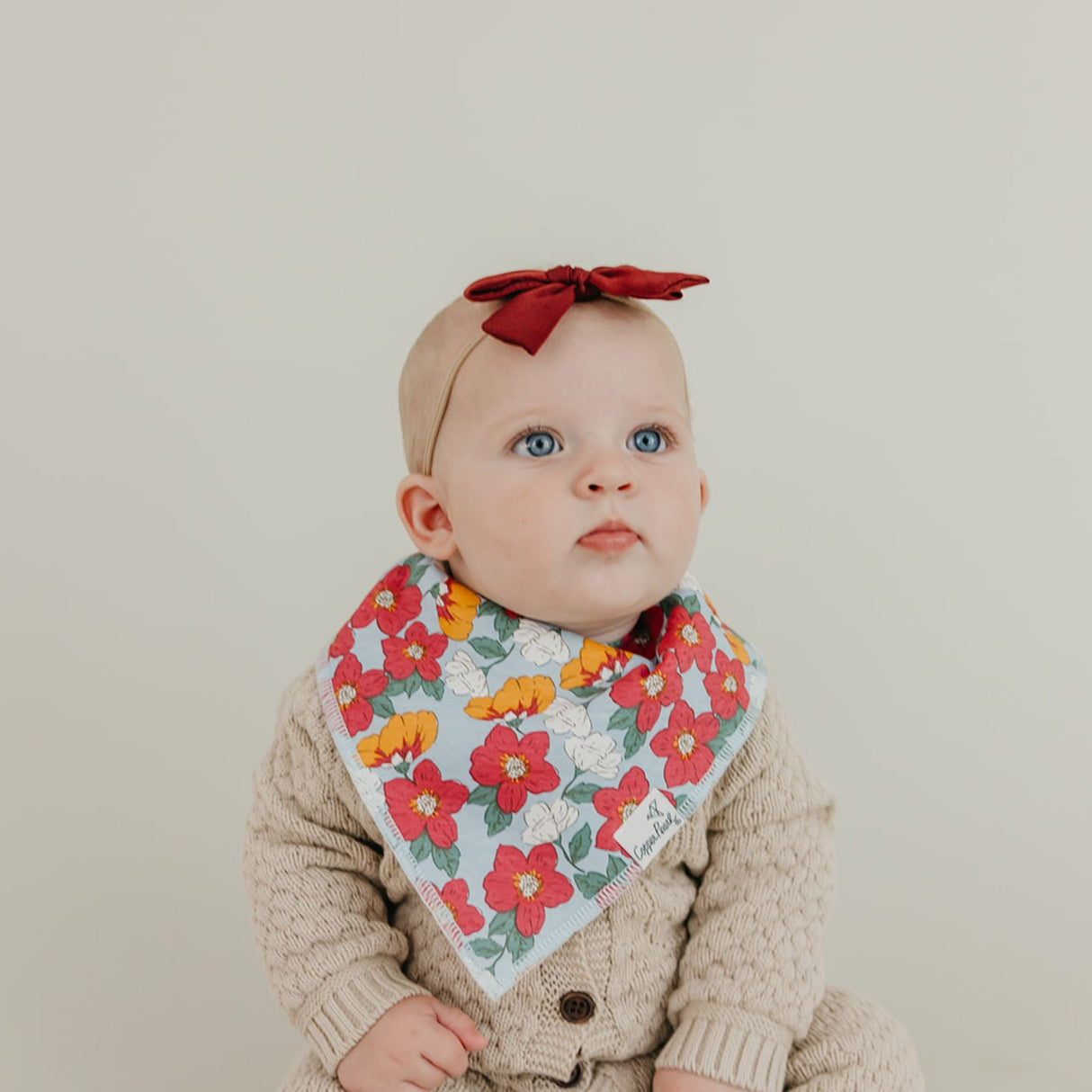 Copper Pearl Baby Bandana Bib 4-Pack Set |  Ivy