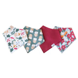 Copper Pearl Baby Bandana Bib 4-Pack Set |  Ivy