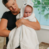Copper Pearl Juno Polar Bear | Premium Knit Character Hooded Towel