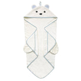 Copper Pearl Juno Polar Bear | Premium Knit Character Hooded Towel