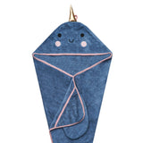 Copper Pearl Nori Narwhal | Premium Knit Character Hooded Towel