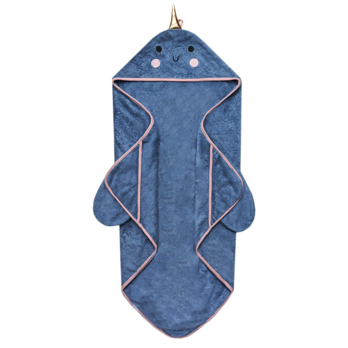 Copper Pearl Nori Narwhal | Premium Knit Character Hooded Towel