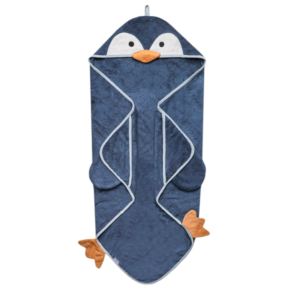 Copper Pearl Pebbles Penguin | Premium Knit Character Hooded Towel