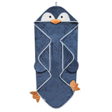 Copper Pearl Pebbles Penguin | Premium Knit Character Hooded Towel