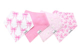 Copper Pearl Baby Bandana Bib 4-Pack Set |  Bow My Gosh