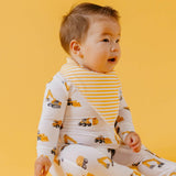 Copper Pearl Baby Bandana Bib 4-Pack Set |  Dozer