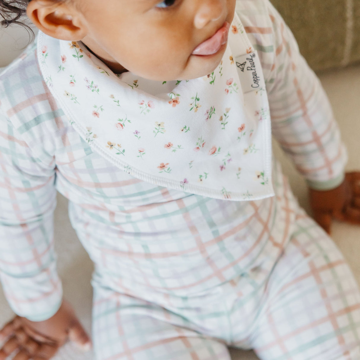 Copper Pearl Baby Bandana Bib 4-pack Set | Natalie